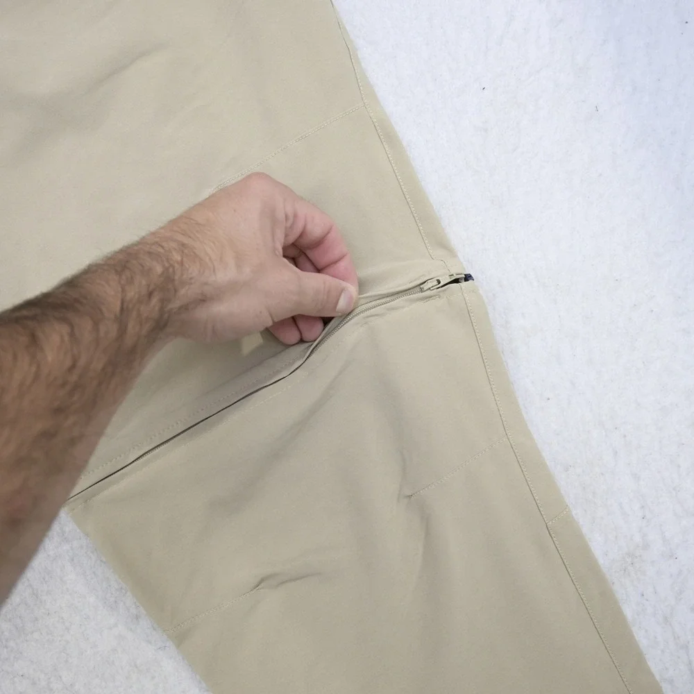 The North Face Convertible Pants Mens 38x32 Regular Tan Zip Off Hiking Outdoor